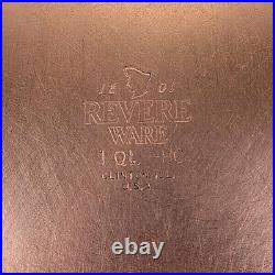 Revere Ware 1801 Stainless Steel Copper Bottom Cookware 11 Pc Set Pots & Pan VTG