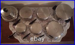 Revere Ware 1801 Stainless Steel Tri-Ply Pots 10 Pc Set 1qt, 1.5qt, 2qt, 4.5qt, 10in