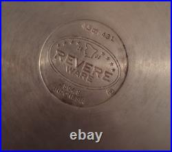 Revere Ware 1801 Stainless Steel Tri-Ply Pots 10 Pc Set 1qt, 1.5qt, 2qt, 4.5qt, 10in