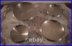 Revere Ware 1801 Stainless Steel Tri-Ply Pots 9 Pc Set 1qt, 1.5qt, 2qt, 4.5qt, 9in