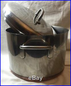 Revere Ware 1950's 1800 Line'Patio Ware' Stock Pot Stainless Steal & Copper