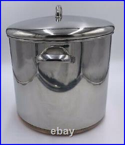 Revere Ware 20 Qt Stock Pot Lid Stainless Steel Copper Clad 1801 Clinton USA