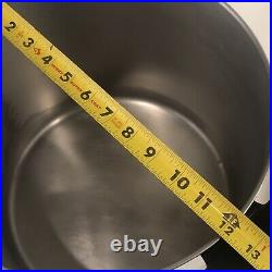 Revere Ware 20 Qt Stock Pot with Lid Stainless Steel Copper Clad 1801 Rome NY 81