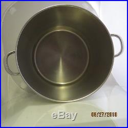 Revere Ware Copper Clad Stainless Steel 20 Qt stock pot 1979 Rome NY RARE SIZE
