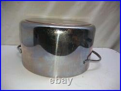 Revere Ware PROLINE Stainless Copper Core 8 Qt Stockpot Dutch Oven Roaster Lid