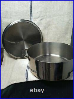 Revere Ware PRO-LINE Stainless 6 Qt Stock Pot Dutch Oven with Lid 6796 Proline