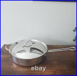 Revere Ware PRO LINE Stainless 8 Qt Stockpot WithLid 6768 & 10.4 Frying Pan 6710