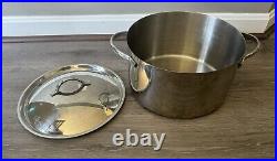 Revere Ware Pro Line Stainless 8 QT Stock Pot Dutch Oven WithLid 6768 Copper Core