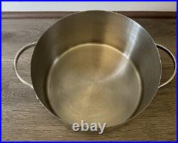 Revere Ware Pro Line Stainless 8 QT Stock Pot Dutch Oven WithLid 6768 Copper Core