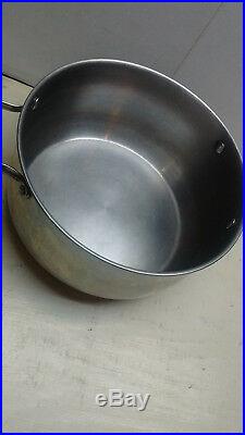 Revere Ware Professional Oven Safe Stainless Steel Clad 6 Qt Stock Pot with Lid