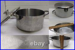 Revere Ware Proline 4 Qt Stockpot Copper Core Stainless Dutch Oven Fry Pan & Lid