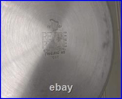 Revere Ware Proline 4 Qt Stockpot Copper Core Stainless Dutch Oven Fry Pan & Lid