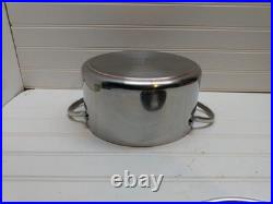 Revere Ware Proline 4 Qt Stockpot Copper Core Stainless Dutch Oven Fry Pan & Lid