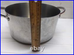 Revere Ware Proline 4 Qt Stockpot Copper Core Stainless Dutch Oven Fry Pan & Lid