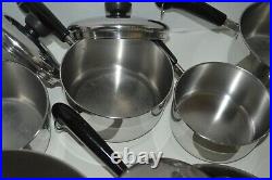 Revere Ware Stainless Steel 13pc. Disc Bottom Cookware Set with Lids