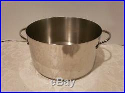 Revere Ware Stainless Steel Pro Line 8 Qt Stock Pot Pan