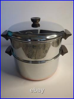 Revere Ware USA 6 QT Steamer Insert Dutch Pot Oven Copper Bottom