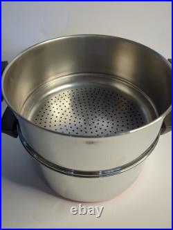 Revere Ware USA 6 QT Steamer Insert Dutch Pot Oven Copper Bottom