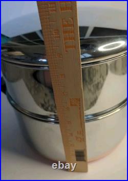 Revere Ware USA 6 QT Steamer Insert Dutch Pot Oven Copper Bottom