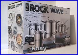 Rock Wave Starfrit? 034820-001 Stainless Steel 10PC Pot Frying Pan Cookware Set