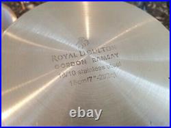 Royal Doulton Gordan Ramsey 10 Piece 18/10 Stainless Steel Cookware Set NICE