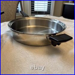 Royal Prestige 11 Fry Pan & 6 Qt Pot, WithLid, 7ply SS, Titanium Silver Alloy