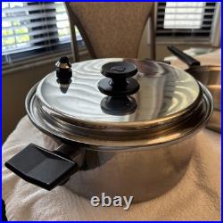 Royal Prestige 11 Fry Pan & 6 Qt Pot, WithLid, 7ply SS, Titanium Silver Alloy Royal Prestige 11 Fry Pan & 6 Qt Pot, WithLid, 7ply SS, Titanium Silver Alloy