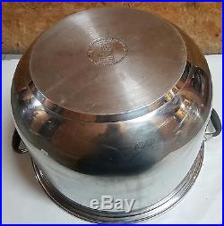 Royal Prestige 30 Quart Stock Pot with Cover 9 Ply Stainless Steel