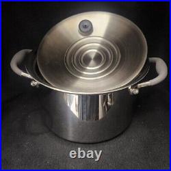Royal Prestige 4 Qt T304 Stainless Stockpot Dutch Oven Fry Pan & Lid New In Box