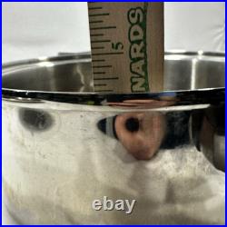 Royal Prestige 5 Qt Stock Pot W / LID 7 Ply Titanium Silver Alloy (missing Vent)