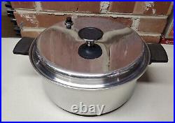 Royal Prestige 6 QT Stock Pot & Lid 7 Ply Stainless Steel Titanium Silver Copper