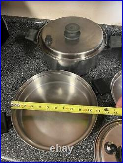 Royal Prestige 8 Piece Cookware Pots Pans 7 Ply Stainless Steel