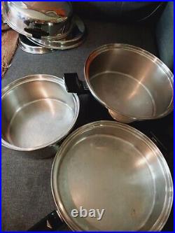 Royal Prestige Titanium Cookware 5qt Pot W Steel Cover 3qt Pot And Large Skillet