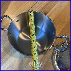 Ruffoni 5-Ply E'Pronto 20 Cm/4 Qt Casserole WithLid Stainless Steel New Made Italy