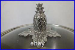 Ruffoni Omegna Hammered Stainless Steel StockPot Covered Lid Pineapple 6 qt