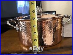 Ruffoni Opus Cupra Hammered Copper Stock Pot 5.5 Qt