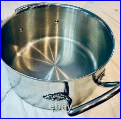 Ruffoni Opus Prima 6Qt(24cm) AND 4Qt Hammered Stainless Stockpots-Pair