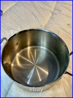 Ruffoni Opus Prima 6Qt(24cm) AND 4Qt Hammered Stainless Stockpots-Pair