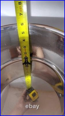 Ruffoni Opus Prima 8Qt Hammered Stainless Stockpot with Bell Pepper Knob Lid Italy