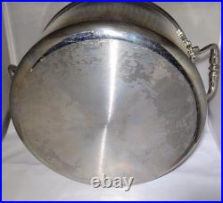 Ruffoni Opus Prima 8Qt Hammered Stainless Stockpot with Bell Pepper Knob Lid Italy