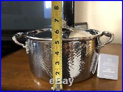 Ruffoni Opus Prima Hammered Stainless Steel Stock Pot 6 Qt