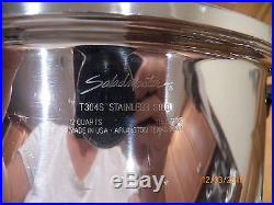 Saladmaster 12 Qt Stock Pot T304s Surgical Stainless Steel & LID USA A+