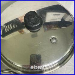 SALADMASTER 18-8 TRI CLAD Stainless Waterless Stockpot Poacher Pans 24 Piece USA
