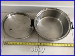 SALADMASTER 6 QUARTS ROASTER STOCK POT With VAPOR LID TP304S STAINLESS STEEL 18/8