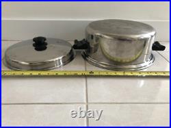 SALADMASTER 6 QUARTS ROASTER STOCK POT With VAPOR LID TP304S STAINLESS STEEL 18/8
