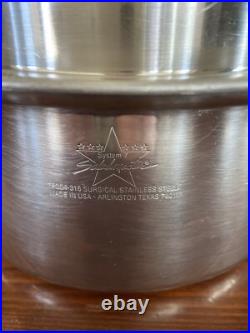 SALADMASTER SYSTEM 7 TP304-316L Stainless Steel Waterless 4 Qt Mini Stock Pot