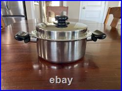 SALADMASTER SYSTEM 7 TP304-316L Stainless Steel Waterless 4 Qt Mini Stock Pot