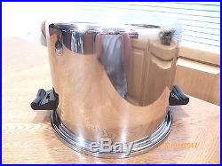 Saladmaster T304s 10 Quart Roaster Stock Pot & Vapo LID 5 Ply Pristine Condition