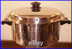 SALADMASTER T304S 6 Quart Stainless Steel Stock Pot / Dutch Oven with VAPO Lid