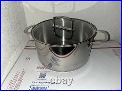 SCHULTE-UFER Stainless Steel 18/10 -5Qt Stock Pot WithLid Induction Ready